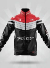 2535 - SPEEDY Black & Red Windbreaker