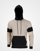2554 - Speedy Winter Hoodie- Beige & Black